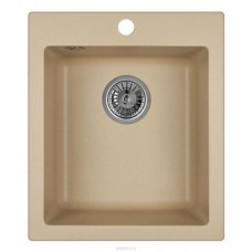 Мойка Weissgauff "Quadro 420 Eco Granit", цвет: шампань, 41,5 х 19,5 х 49,0 см
